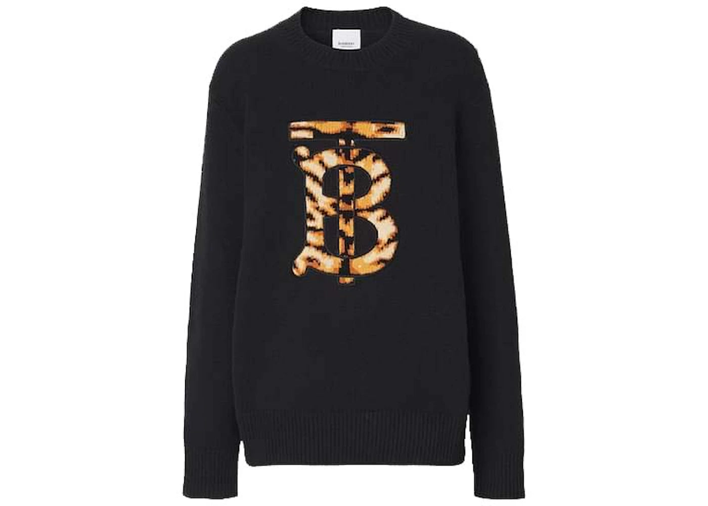 Burberry Monogram Motif Cashmere Sweater Black