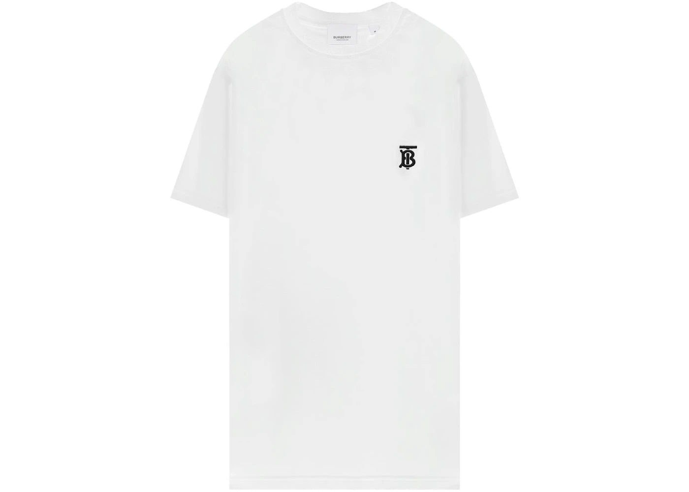 Burberry Monogram Motif Embroidered T-shirt White