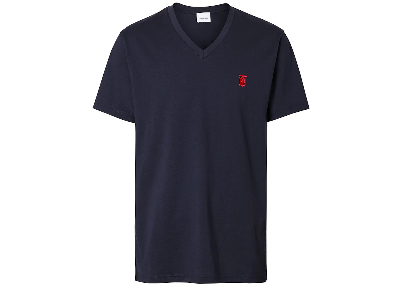 Burberry Monogram Motif V-Neck T-Shirt Navy/Red