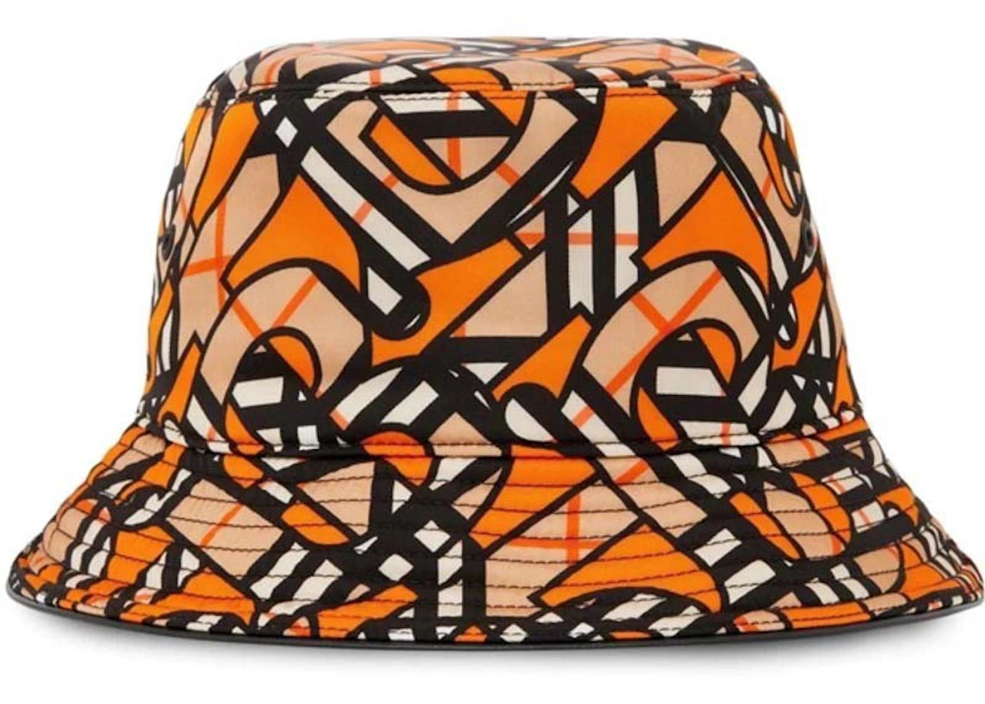 Burberry Monogram Print Bucket Hat Orange