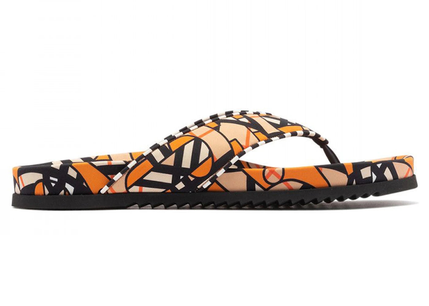 Burberry Monogram Print Sandal Orange White