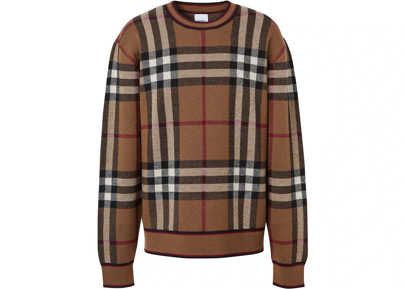 Burberry Naylor Check Sweater Brown