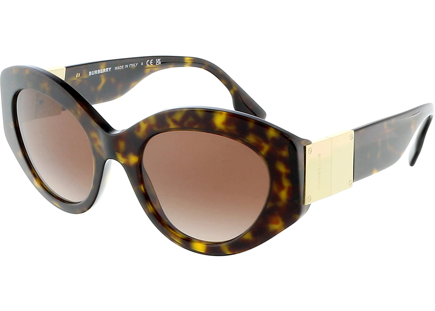 Burberry Oval Sunglasses Havana (0BE4361 300213)