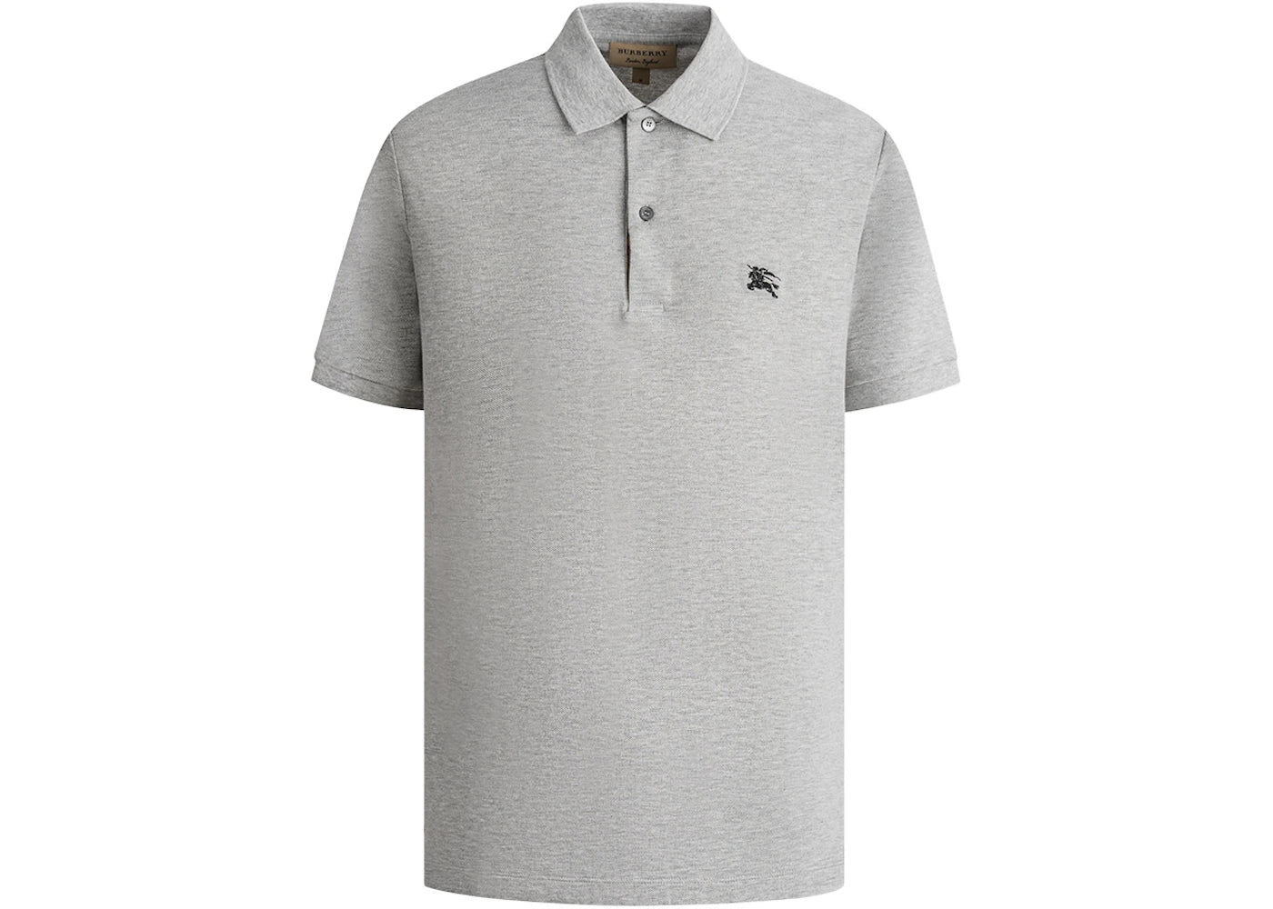 Burberry Oxford Logo Embroidered Polo Grey/Black