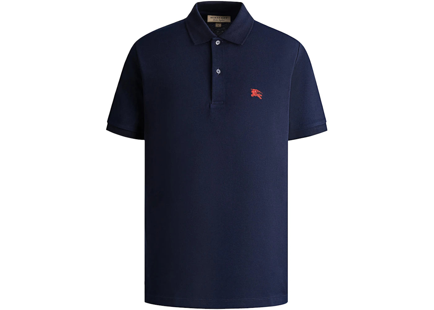 Burberry Oxford Logo Embroidered Polo Navy/Red