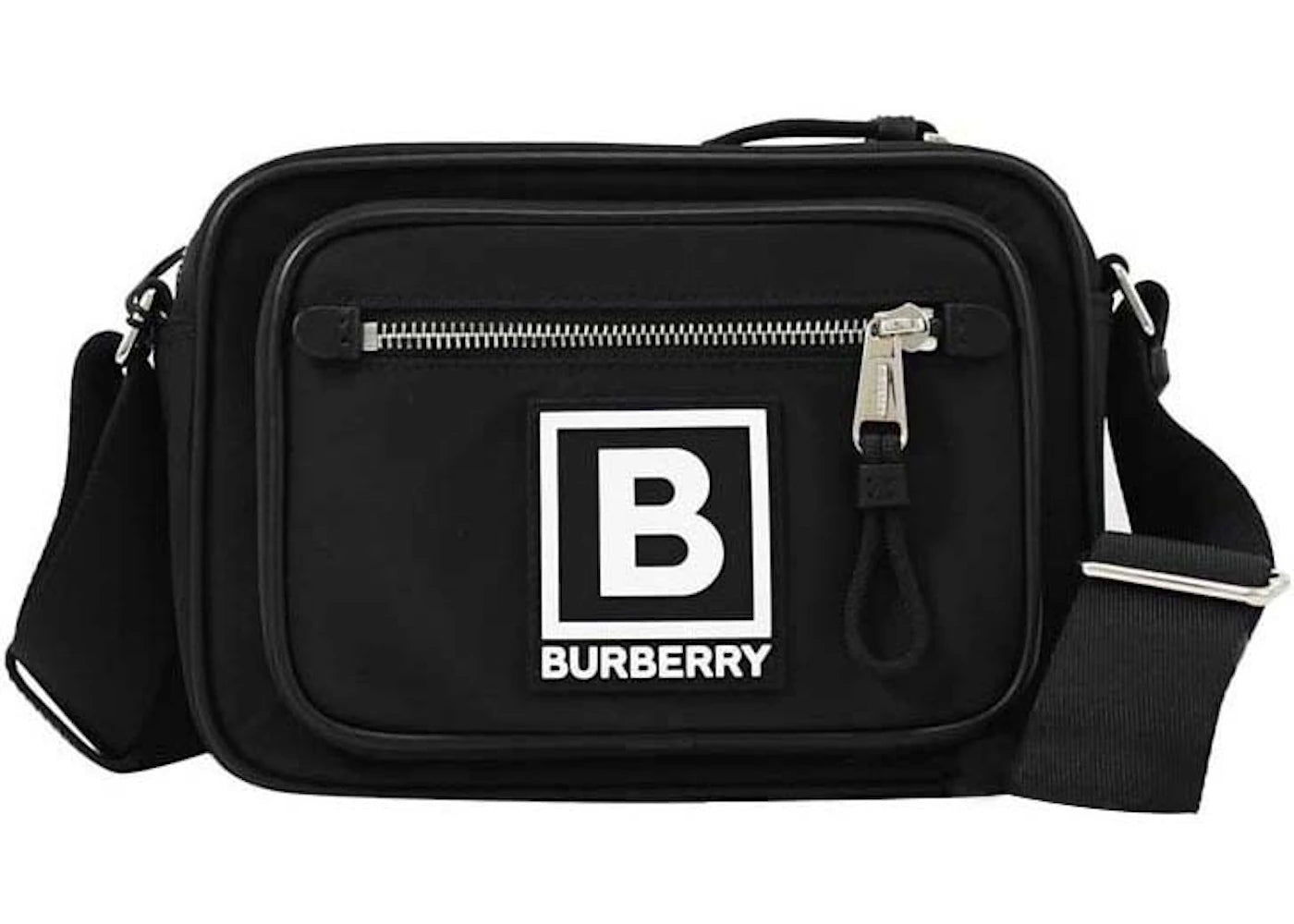 Burberry Paddy Logo Shoulder Bag Black