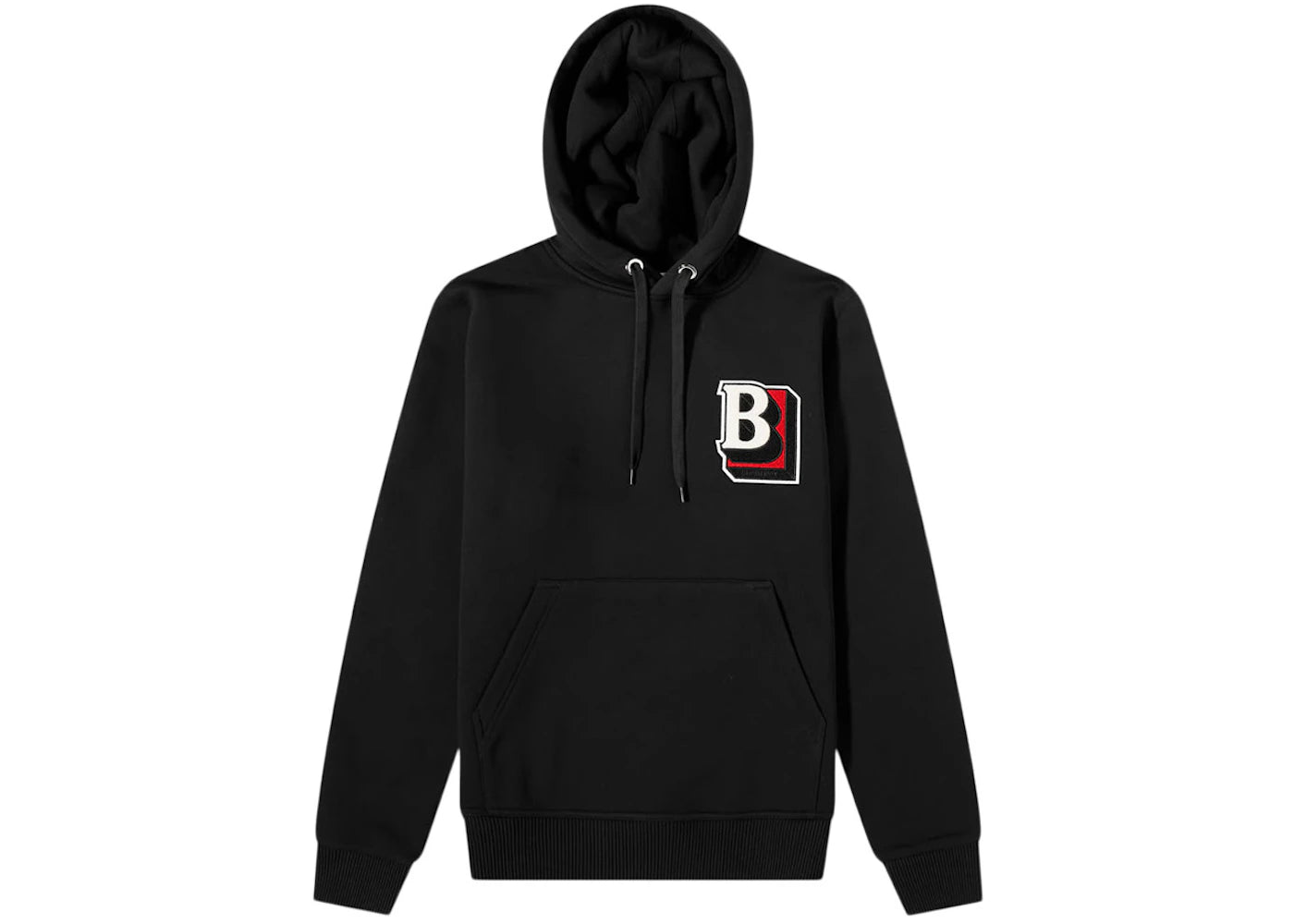 Burberry Patch Logo Hoodie Black