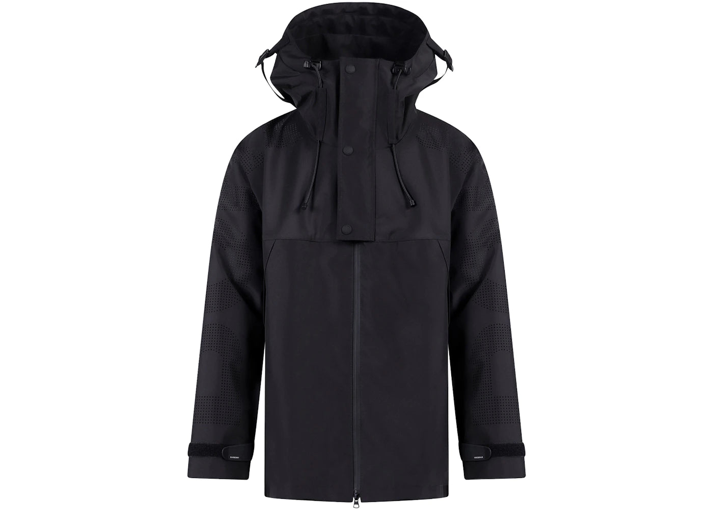 Burberry Perforated Logo Nylon Jacket Black