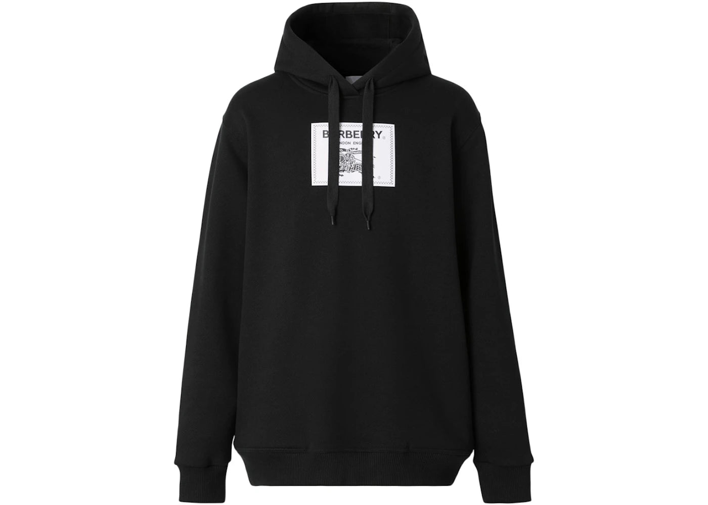 Burberry Prorsum Label Cotton Hoodie Black