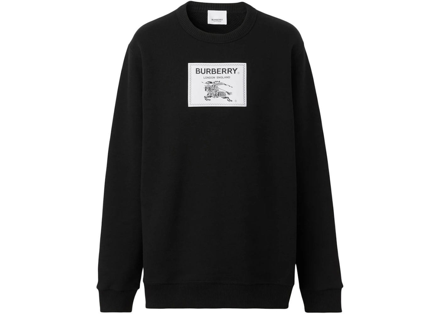 Burberry Prorsum Label Cotton Sweatshirt Black