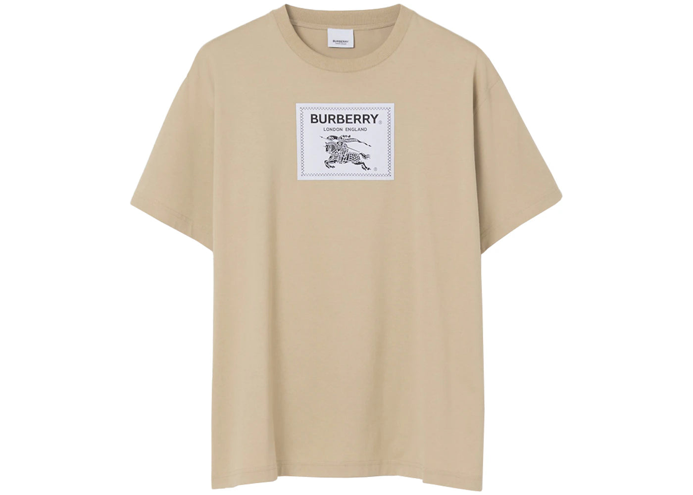 Burberry Prorsum Label Cotton T-shirt Soft Fawn