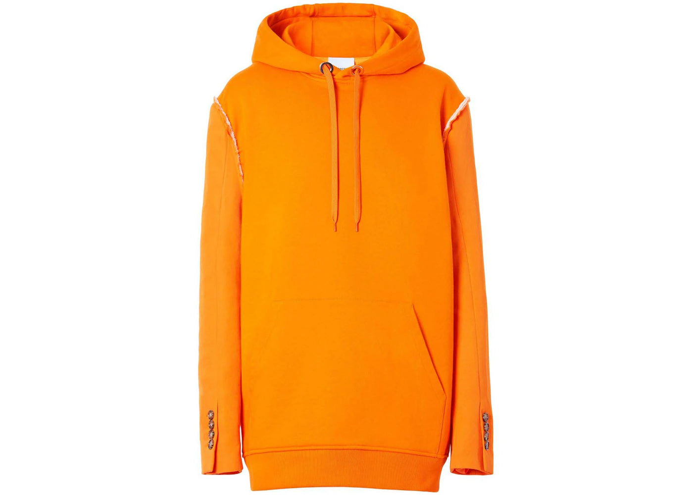 Burberry Reconstructed Panelled Hoodie Orange