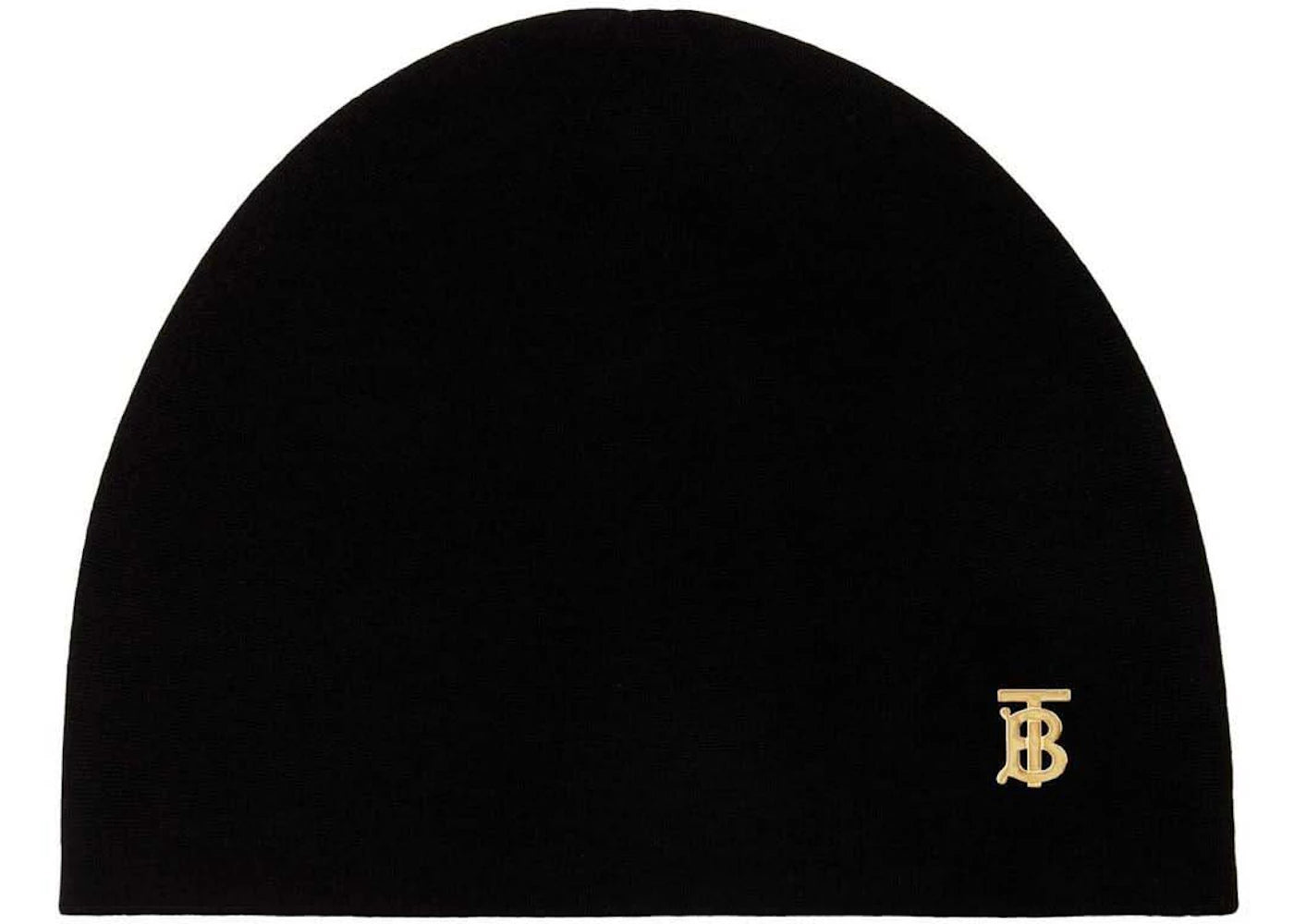 Burberry Reversible TB Monogram Beanie Black