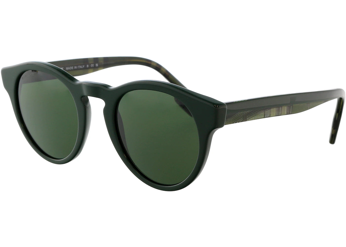 Burberry Round Sunglasses Dark Green (0BE4359 39977149 Reid)