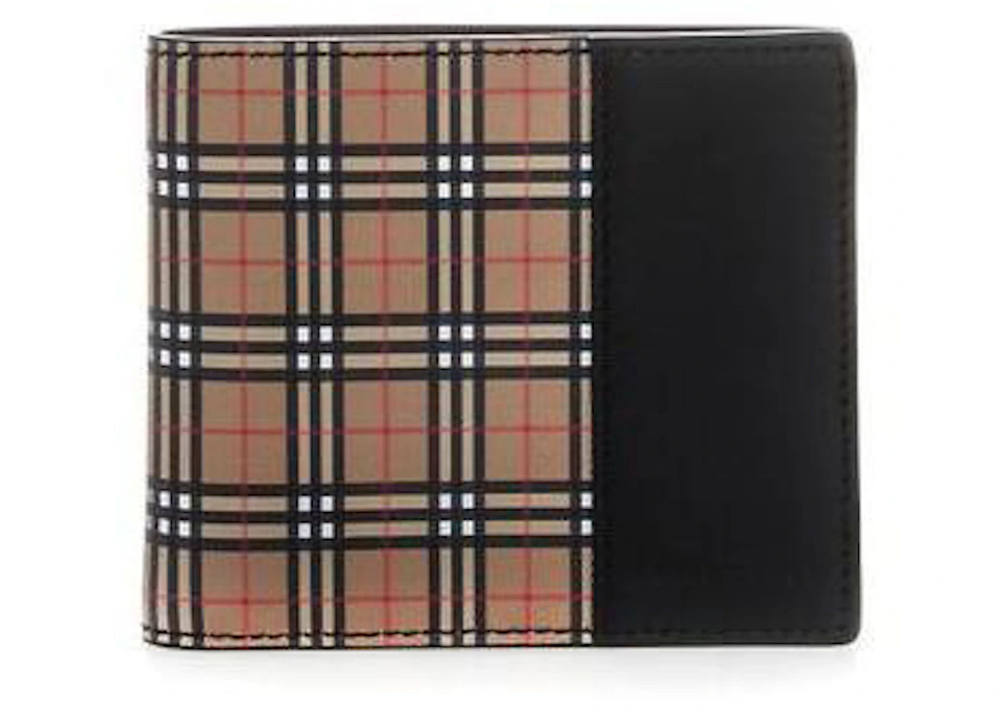 Burberry Scale Wallet Check (4 Card Slot) Small Beige/Black