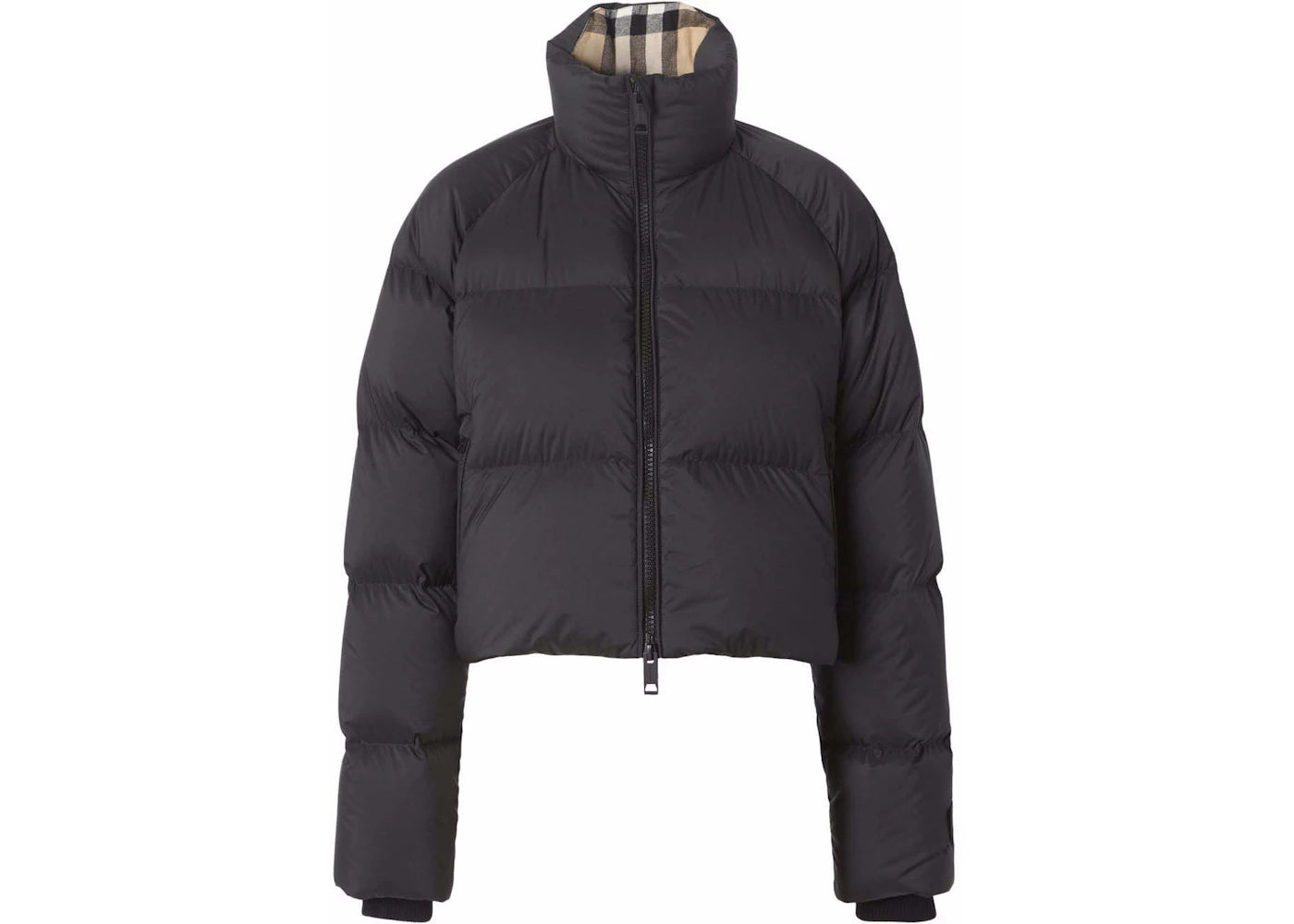 Burberry Short Padded Jacket Black/Beige