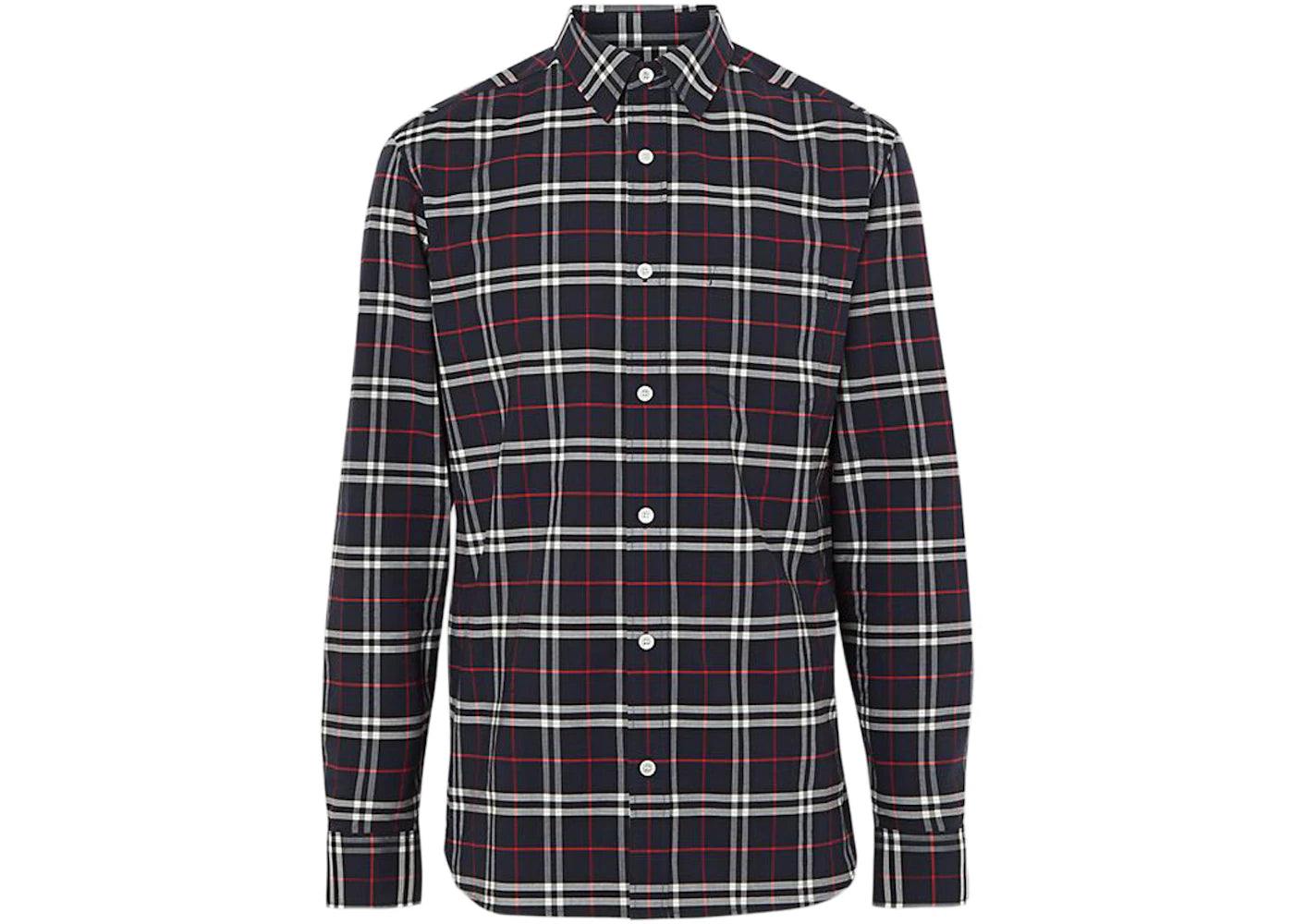 Burberry Simpson Check Shirt Navy/White/Red