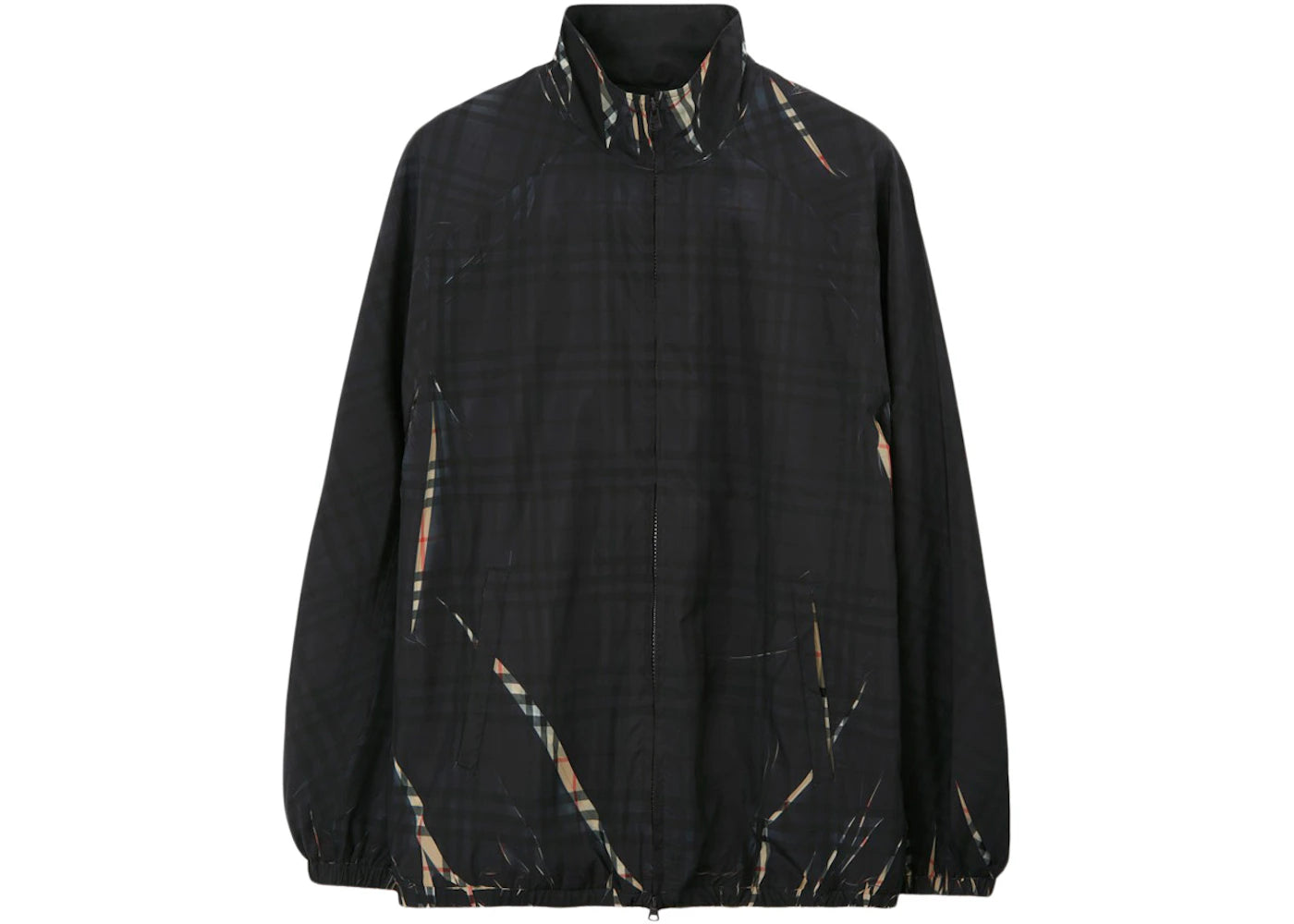 Burberry Sliced Check Jacket Black/Archive Beige