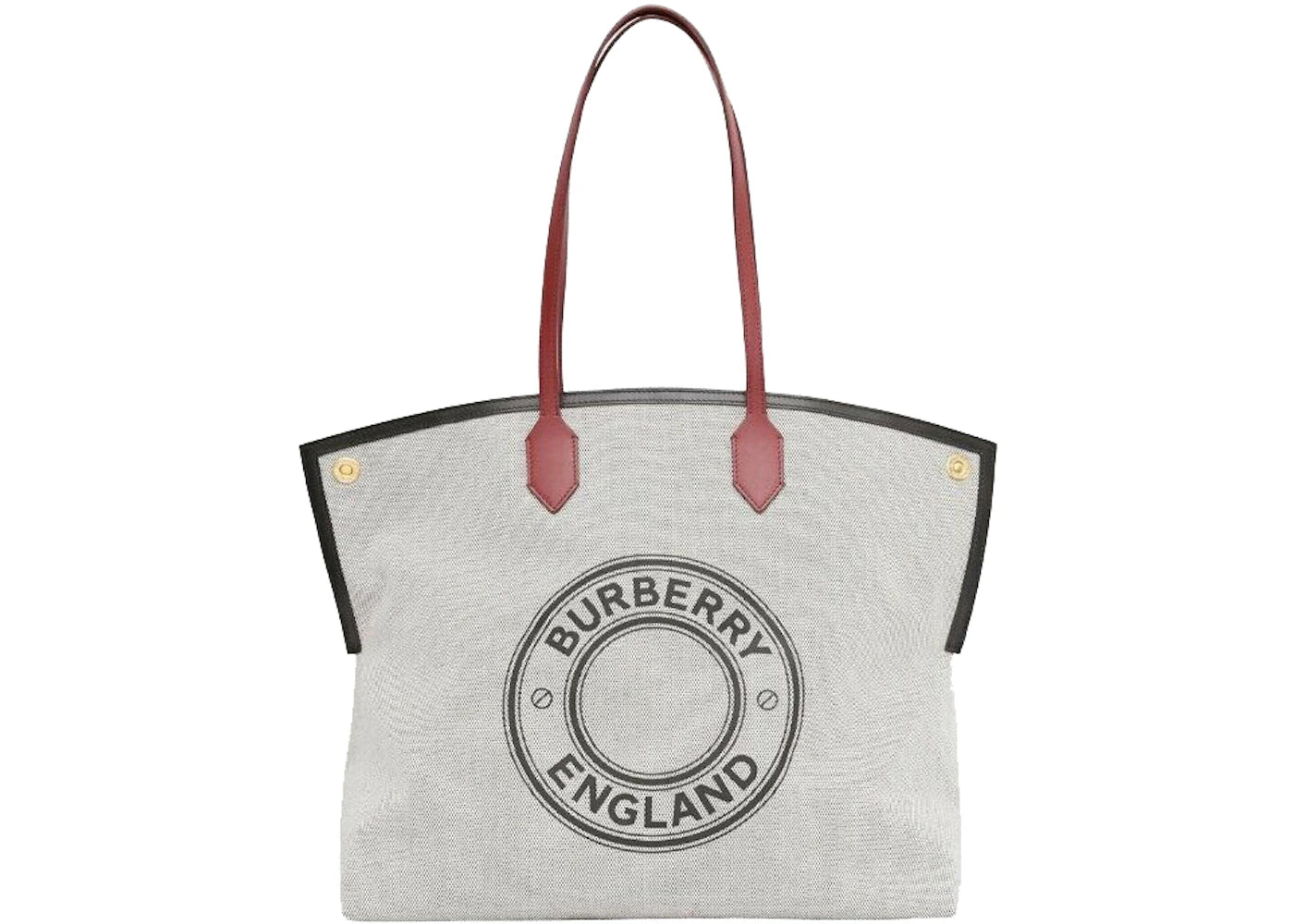 Burberry Society Tote Bag Large White/Black