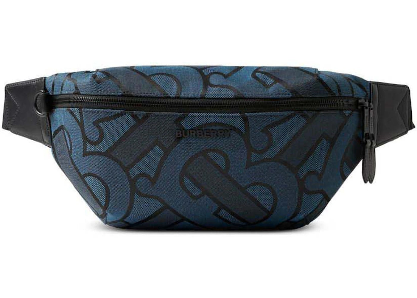 Burberry Sonny Monogram-Jacquard Belt Bag Blue