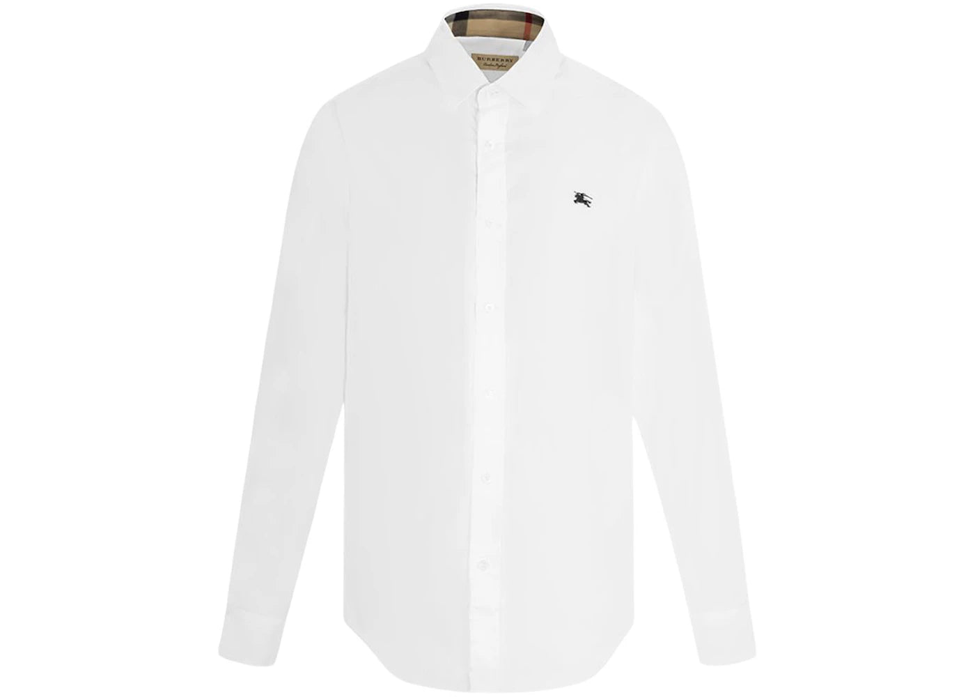 Burberry Stretch Cotton Poplin Shirt White