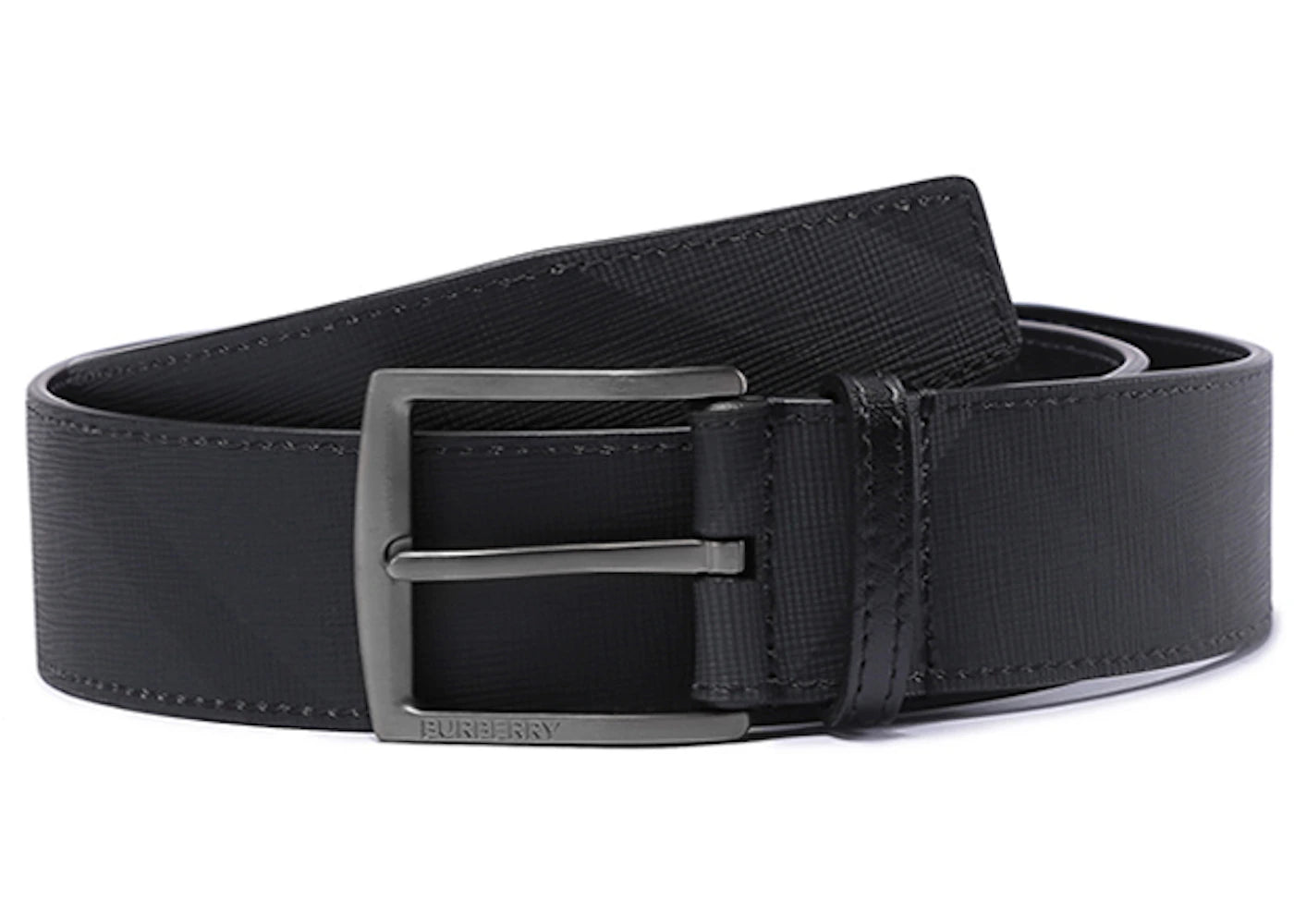 Burberry Striped Belt Black/Gray