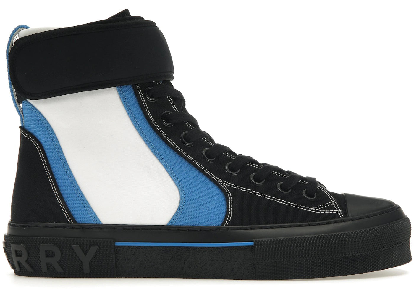 Burberry Sub High-Top Laced-Up Trainer Black Blue White