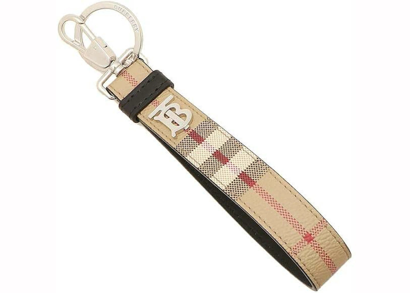 Burberry TB Check Keychain Beige/Black