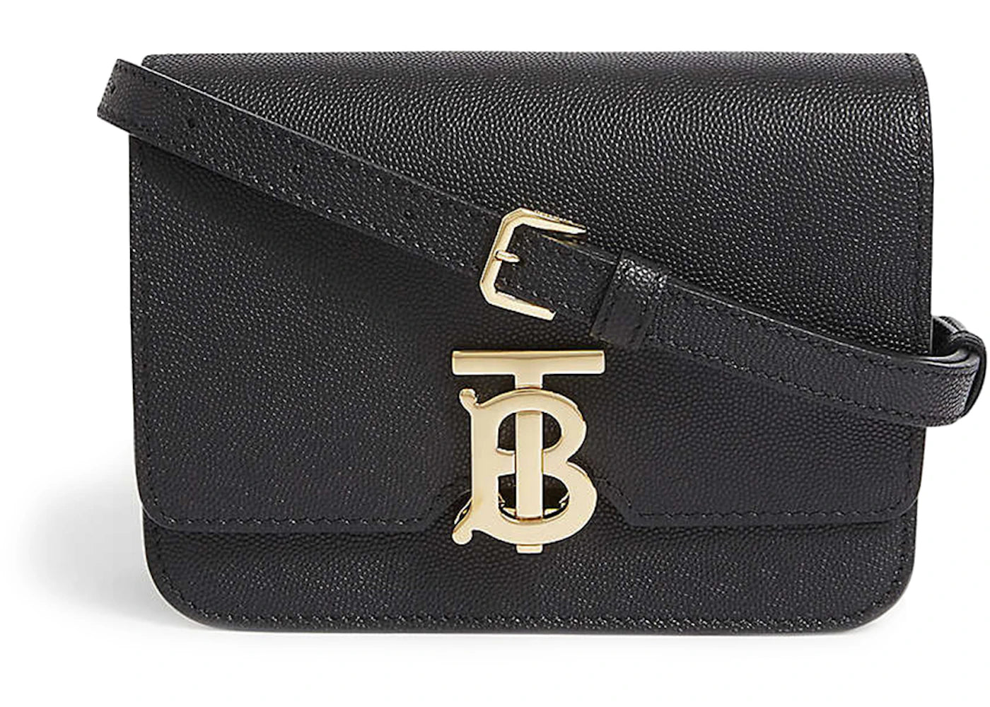 Burberry TB Grainy Leather Bag Mini Black