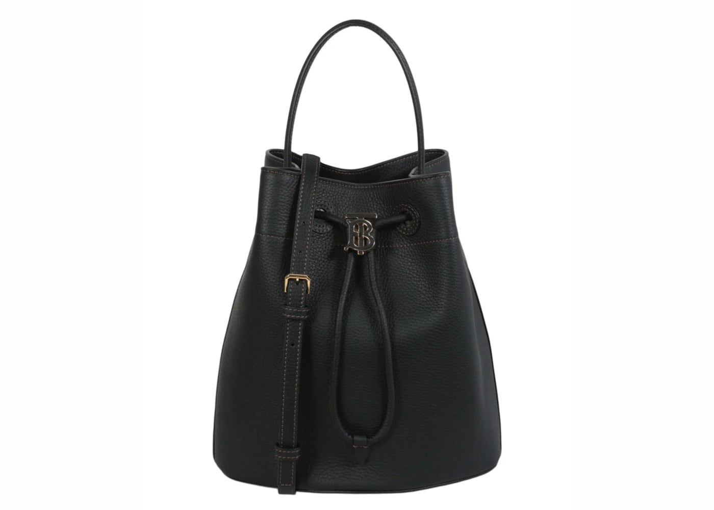 Burberry TB Logo Bucket Bag Black