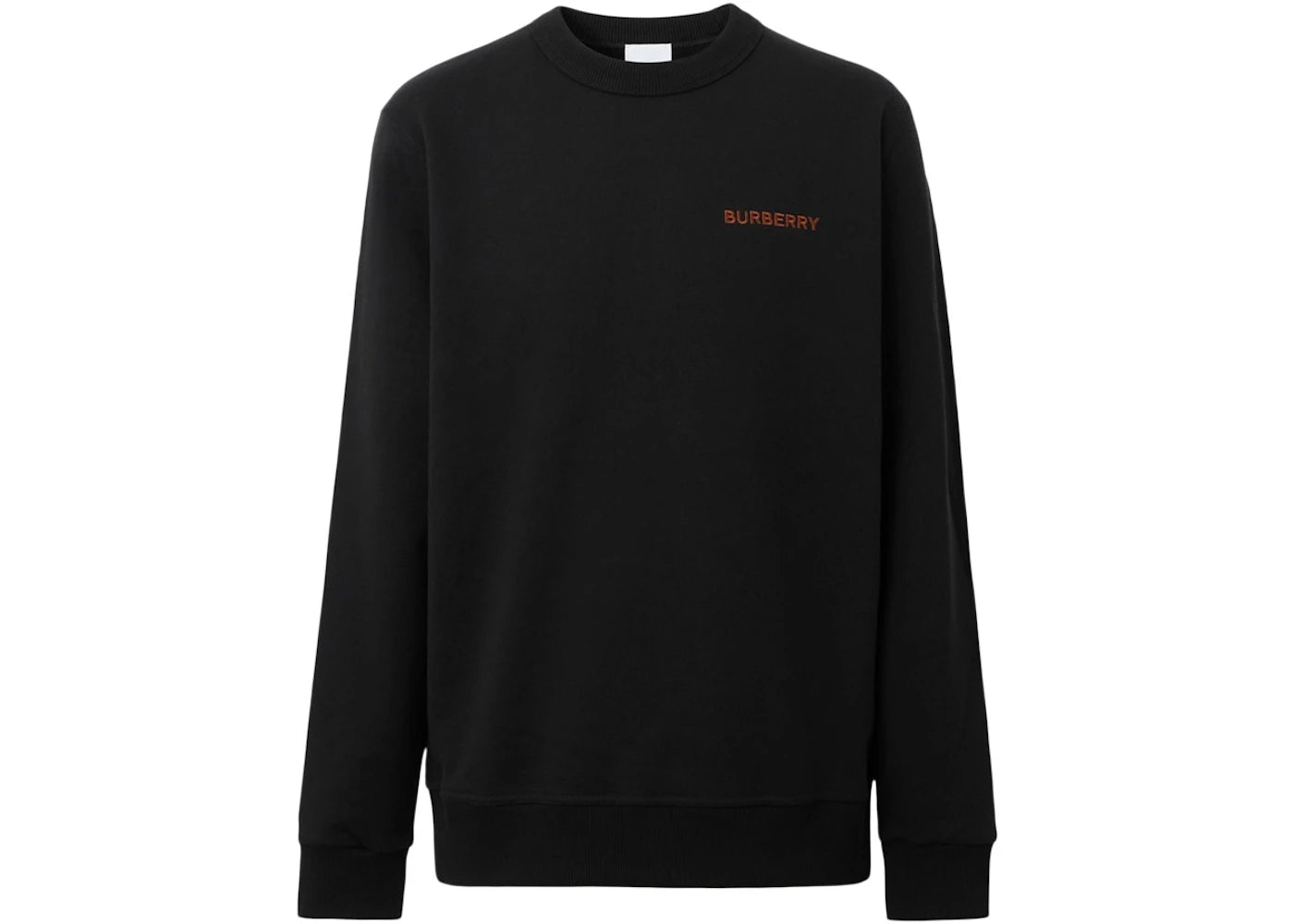 Burberry TB Logo-Embroidered Crewneck Sweatshirt Black