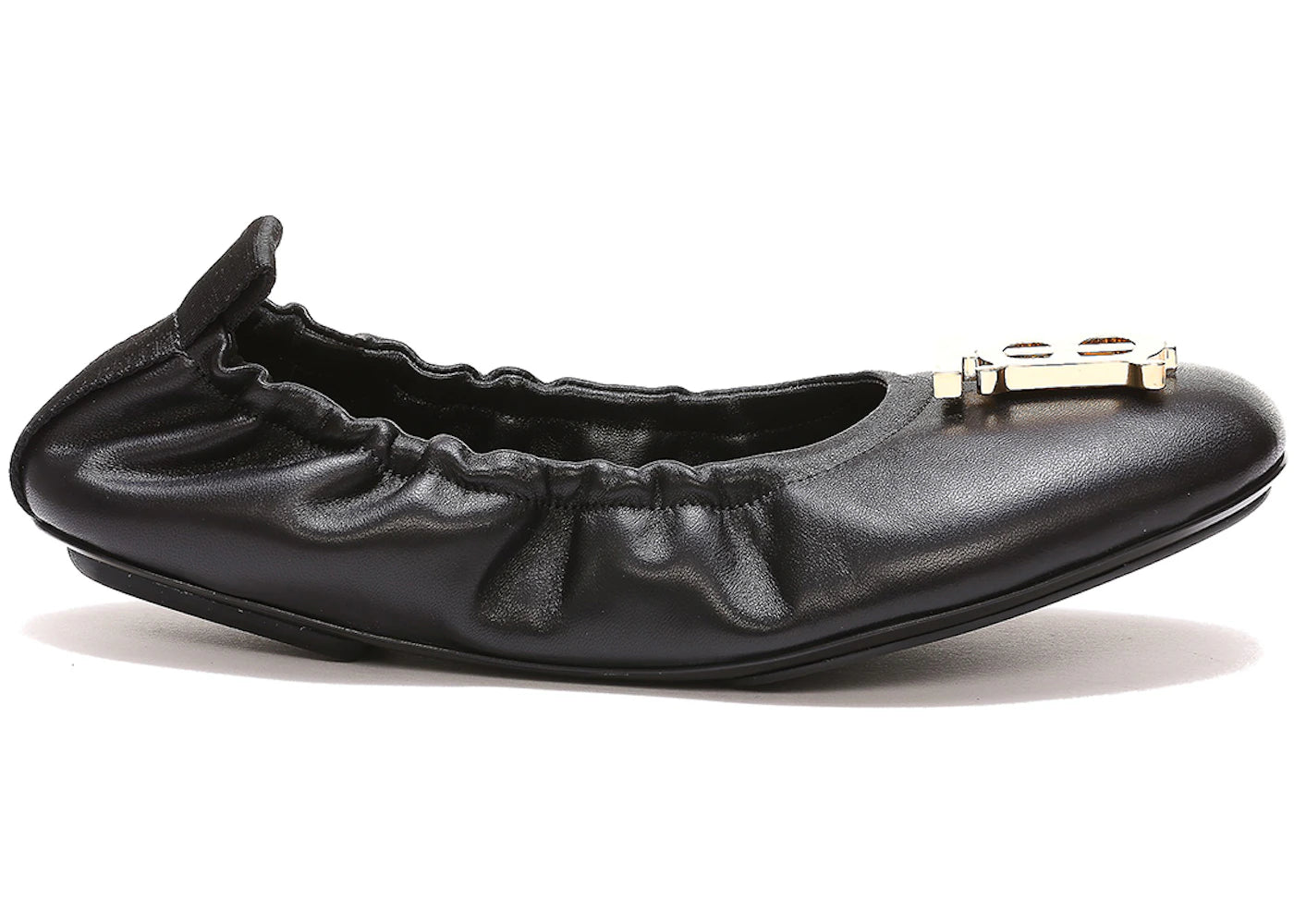 Burberry TB Logo Plaque Ballerina Flat Black (Women's)