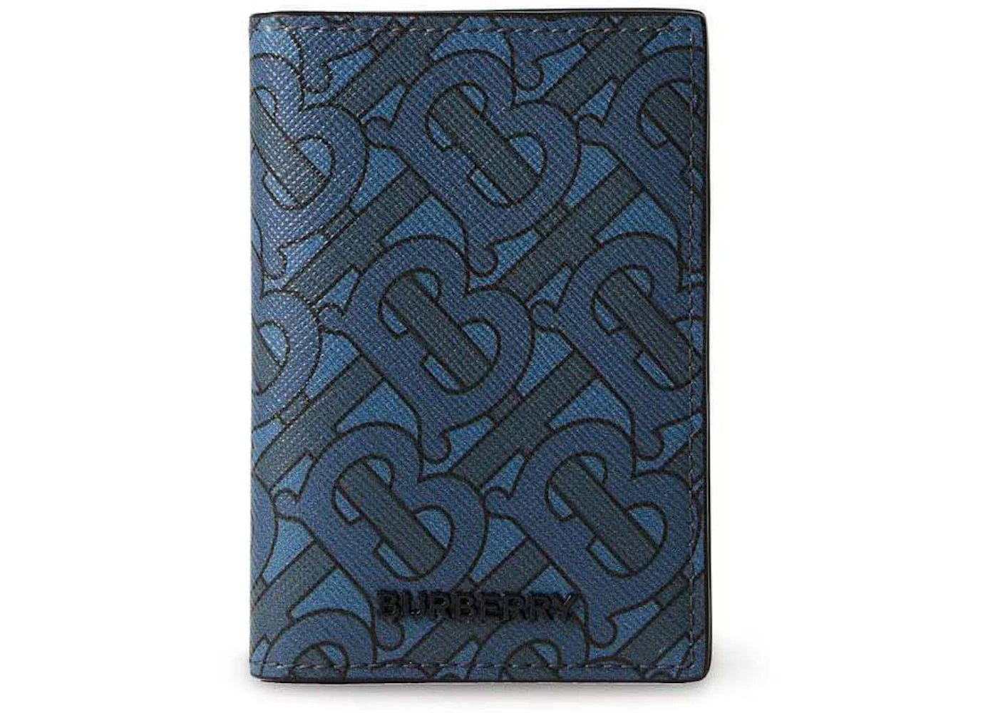 Burberry TB Monogram Bifold Card Holder Navy