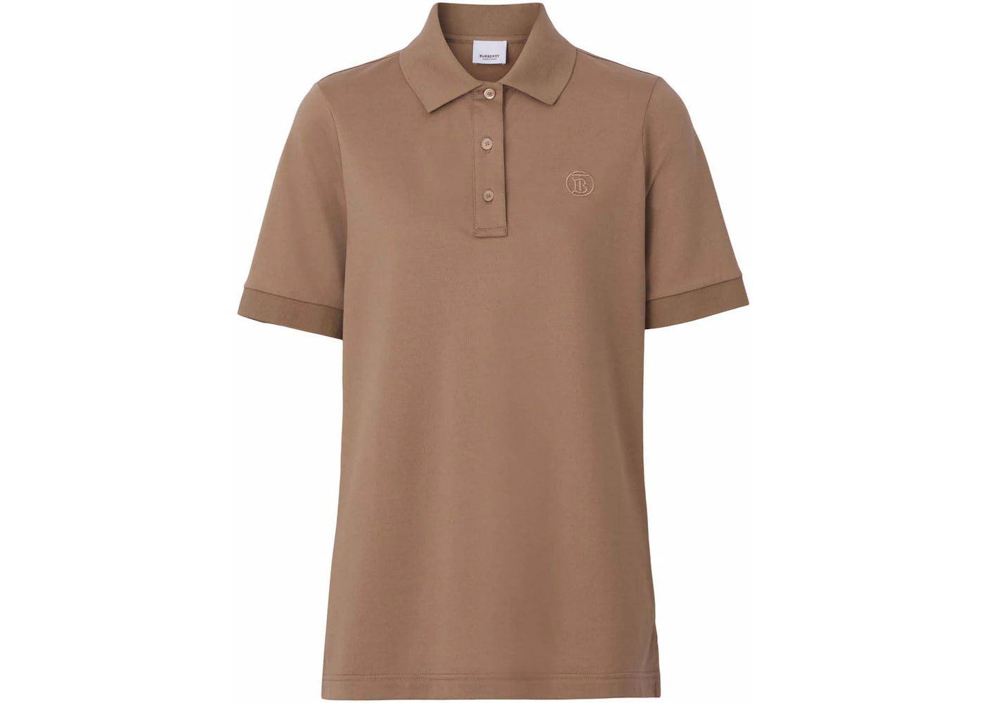 Burberry TB Monogram-Embroidered Polo shirt Brown