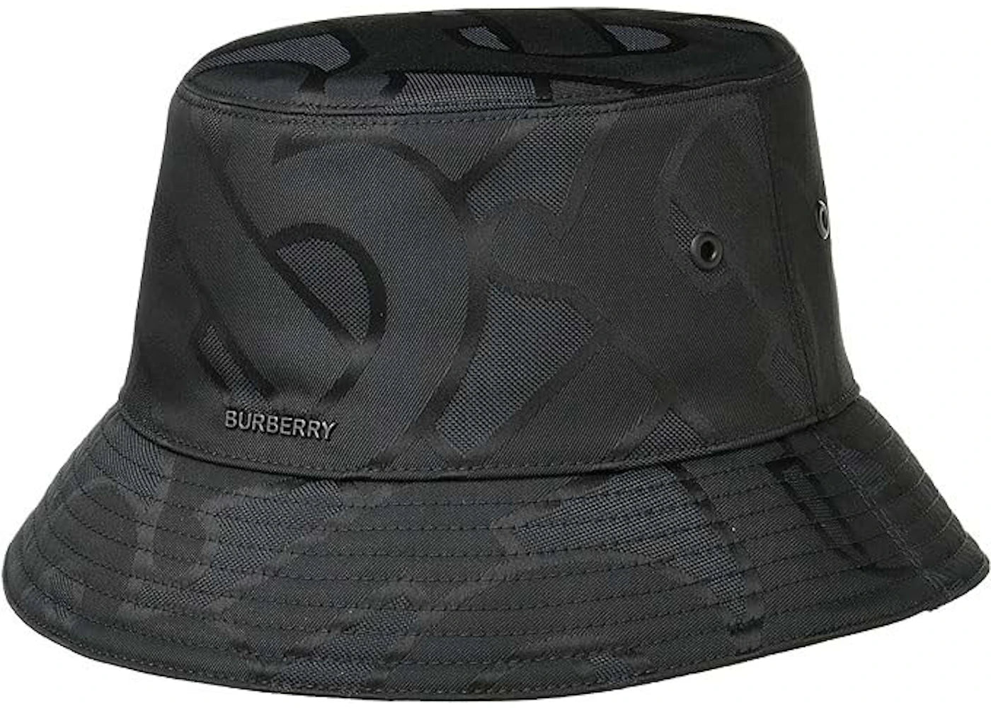 Burberry TB Monogram Jacquard Bucket Hat Black