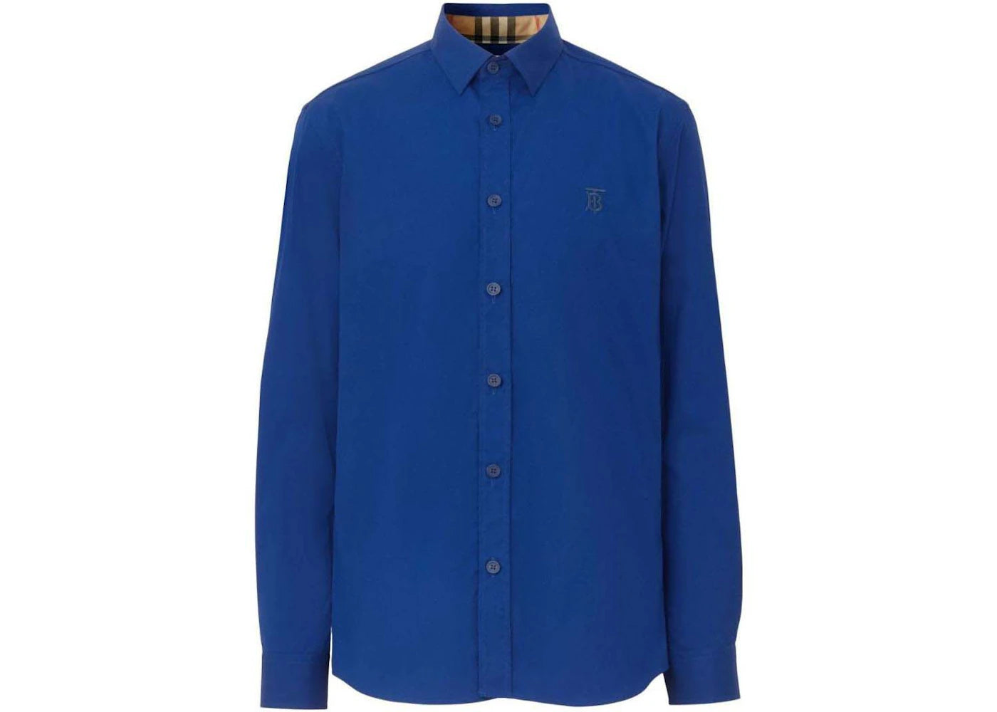 Burberry TB Monogram Slim-Fit Shirt Blue