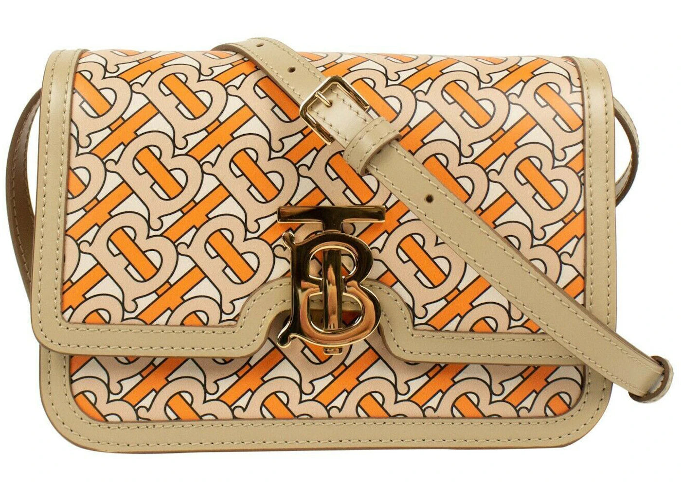 Burberry TB Shoulder Bag Monogram Small Beige/Orange