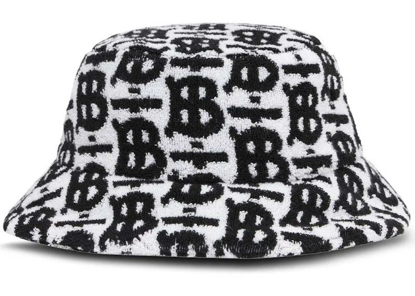 Burberry TB Towel Bucket Hat Black/White