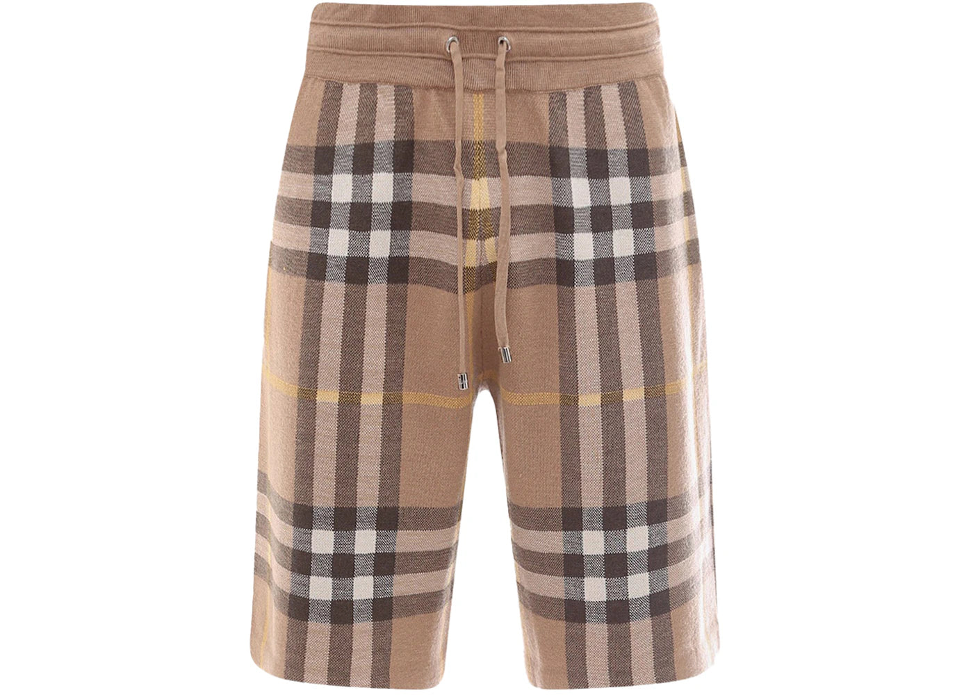 Burberry Tartan Motif Bermuda Shorts Beige