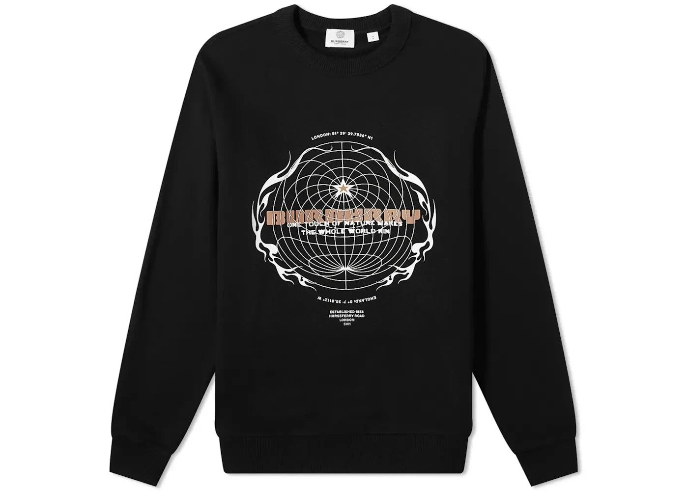 Burberry Taviton Globe Logo Sweatshirt Black