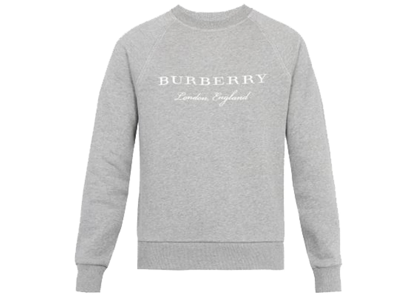 Burberry Taydon Embroidered Crewneck Pale Grey