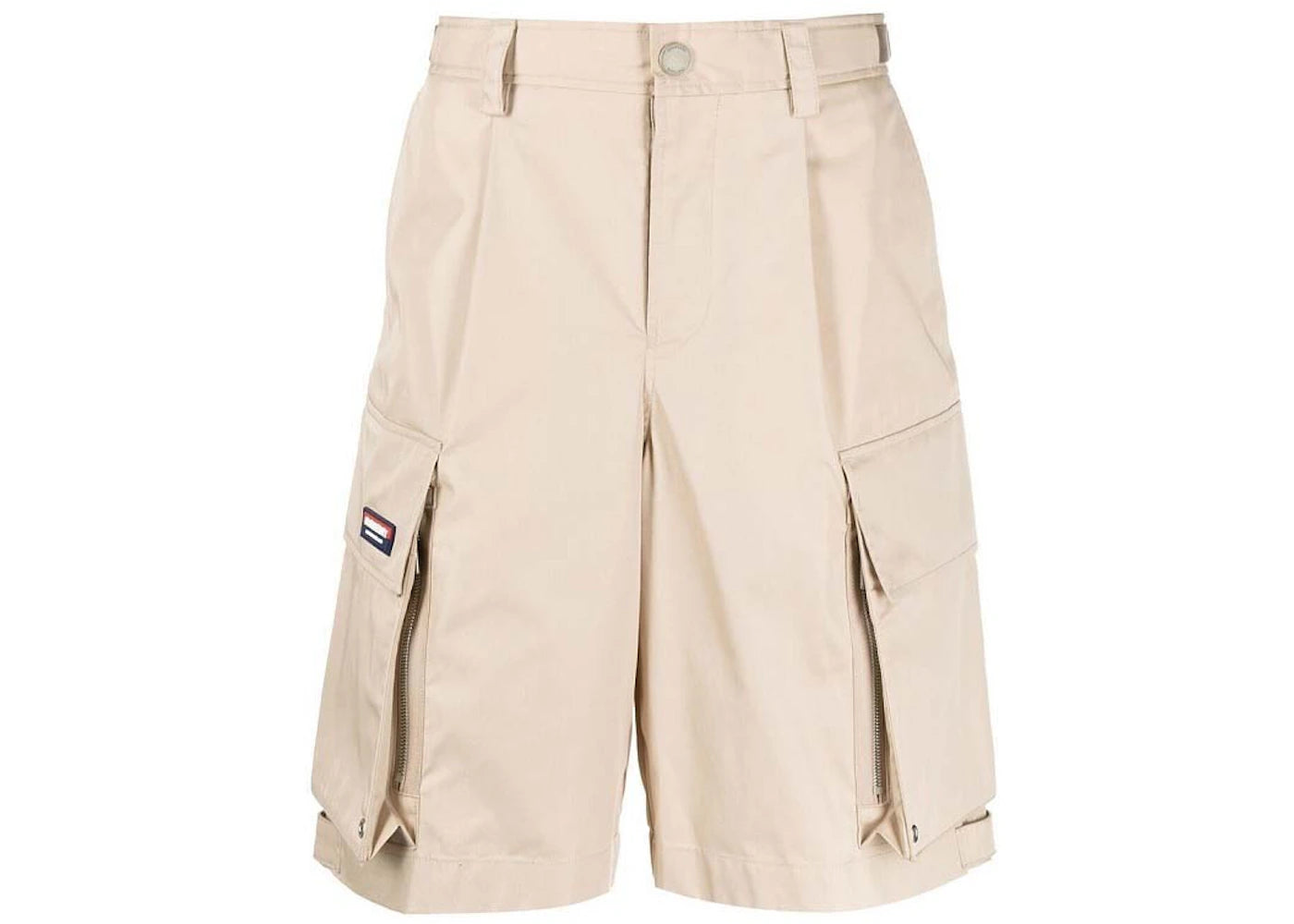 Burberry Technical Cotton Shorts Soft Fawn