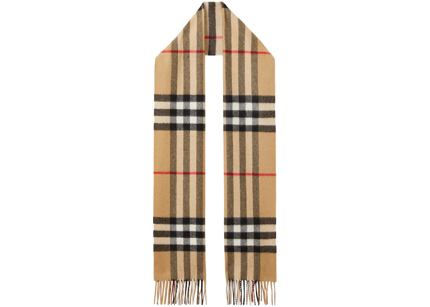 Burberry The Classic Check Cashmere Scarf Archive Beige