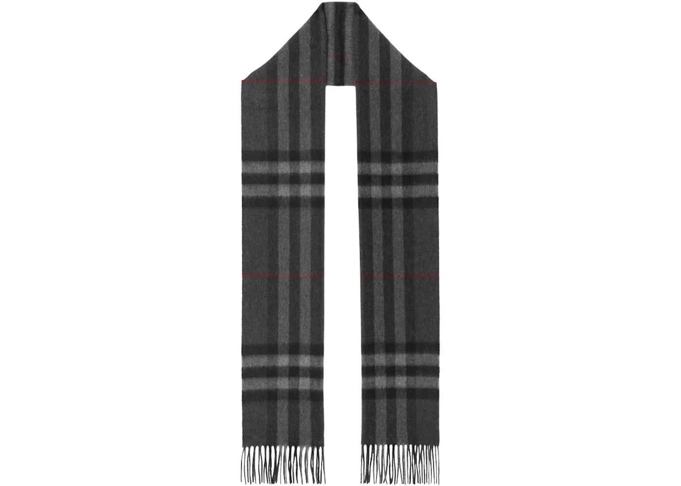 Burberry The Classic Check Cashmere Scarf Charcoal