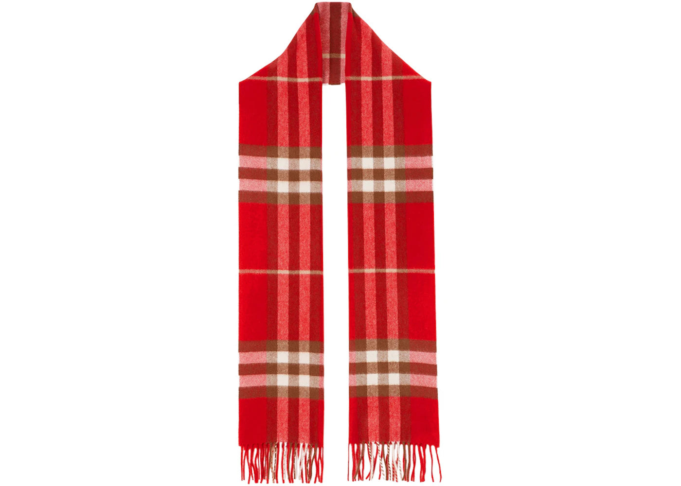 Burberry The Classic Check Cashmere Scarf Red