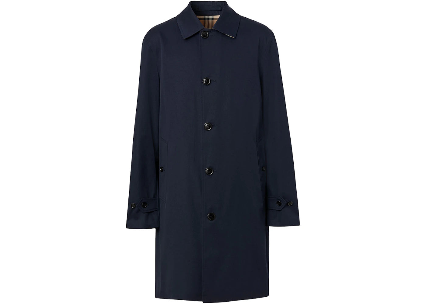 Burberry The Mid-Length Paddington Heritage Car Coat Coal Blue