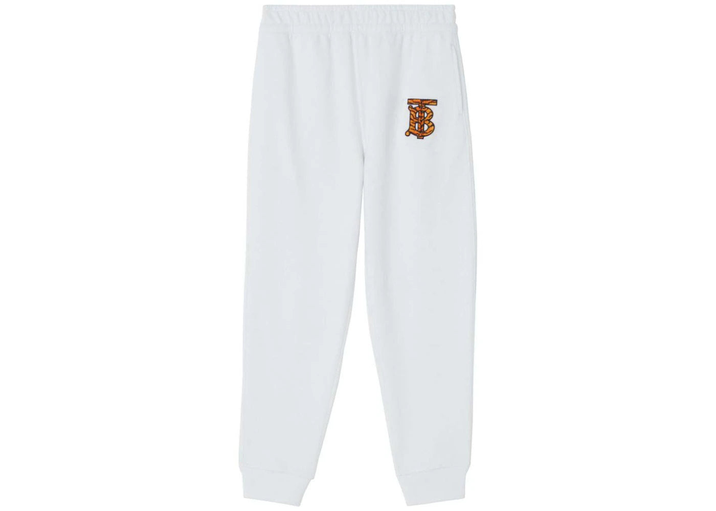 Burberry Tiger TB Monogram Motif Sweatpants White