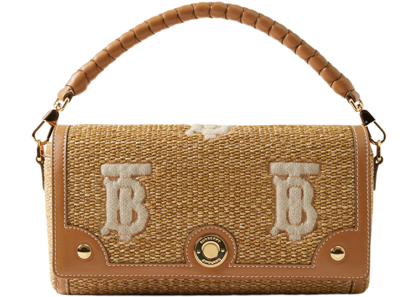 Burberry Top Handle Note Bag Natural