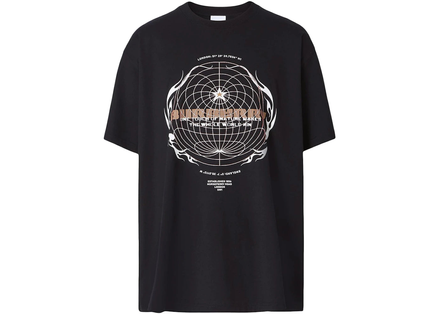 Burberry Totnes Globe Logo T-shirt Black