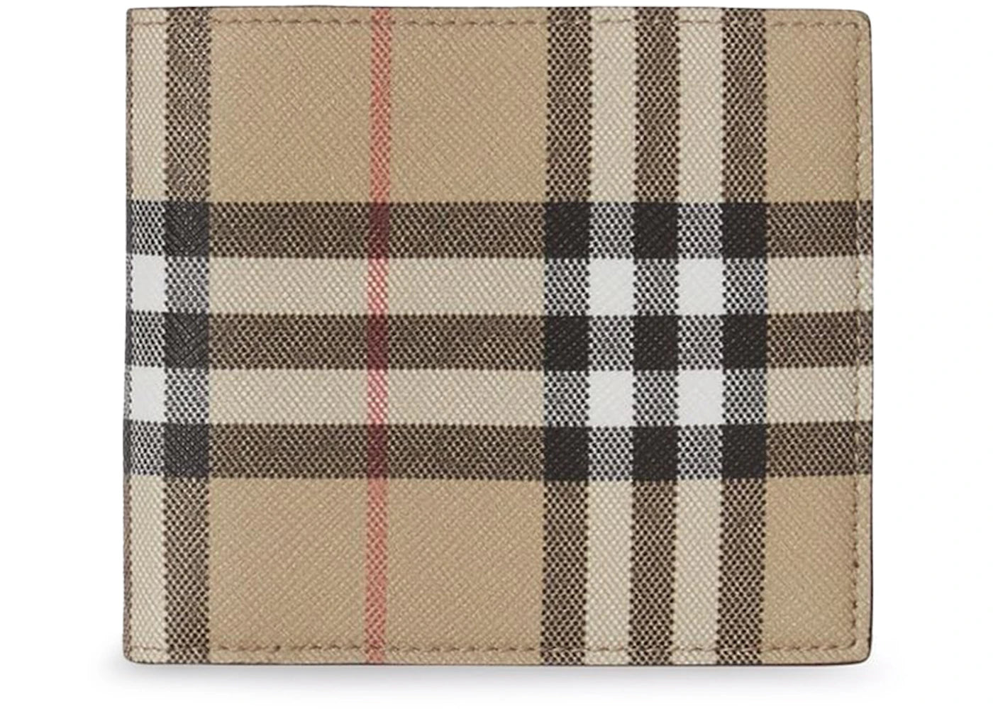 Burberry Vintage Check Bifold Wallet (8 Slot) Archive Beige